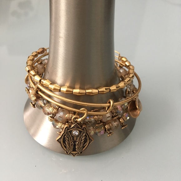 Alex and Ani Godspeed charm and beaded bracelets - Picture 3 of 4